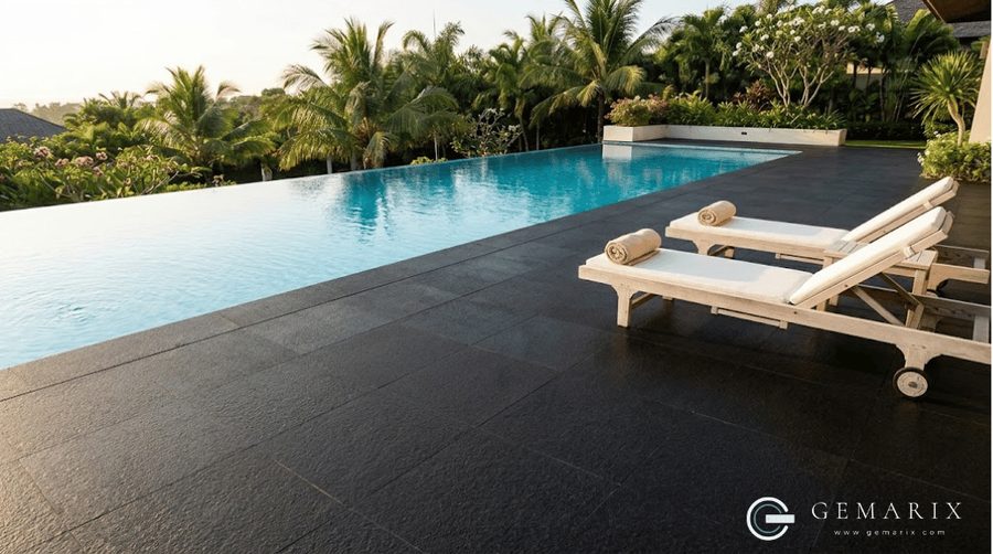 Absolute Black Granite Exterior Facades