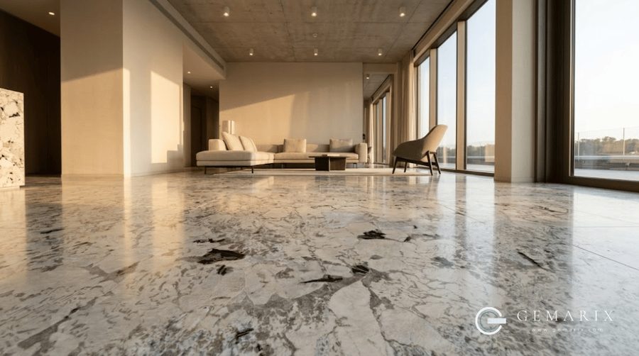 Alpinus White Granite Flooring