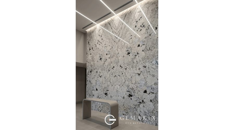 Alpinus White Granite Wall Cladding