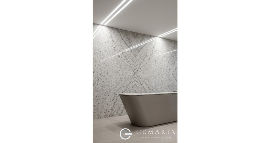 Amba White Granite Wall Cladding
