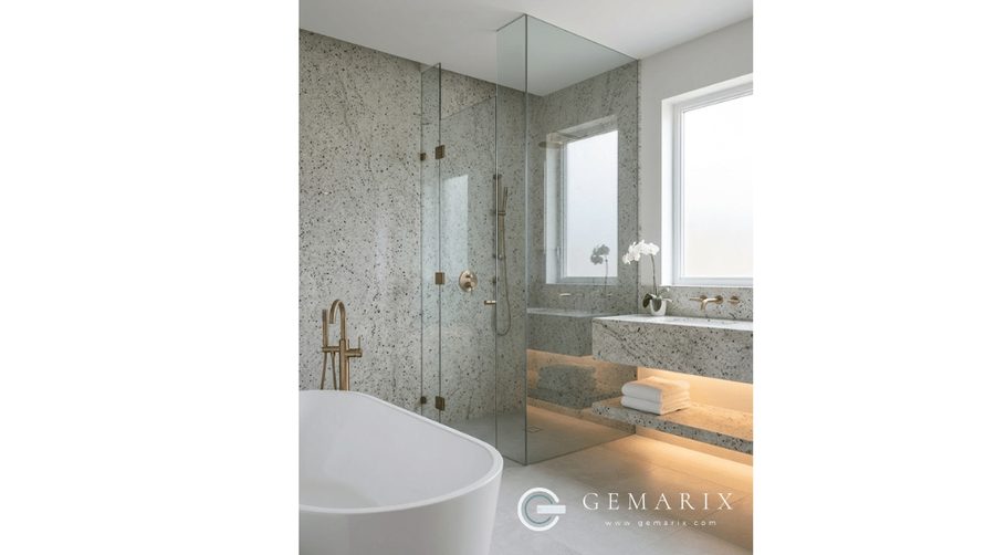 Amba White Granite Bathroom Vanities