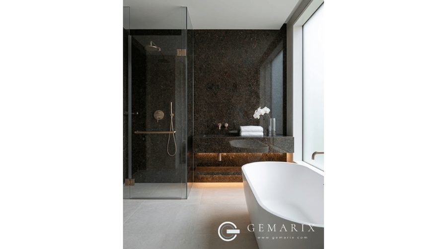 Coffee Brown Granite Bathroom Vanities