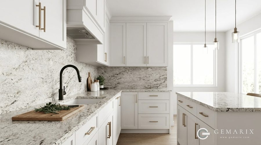 Colonial Cream Granite Kitchen Countertops