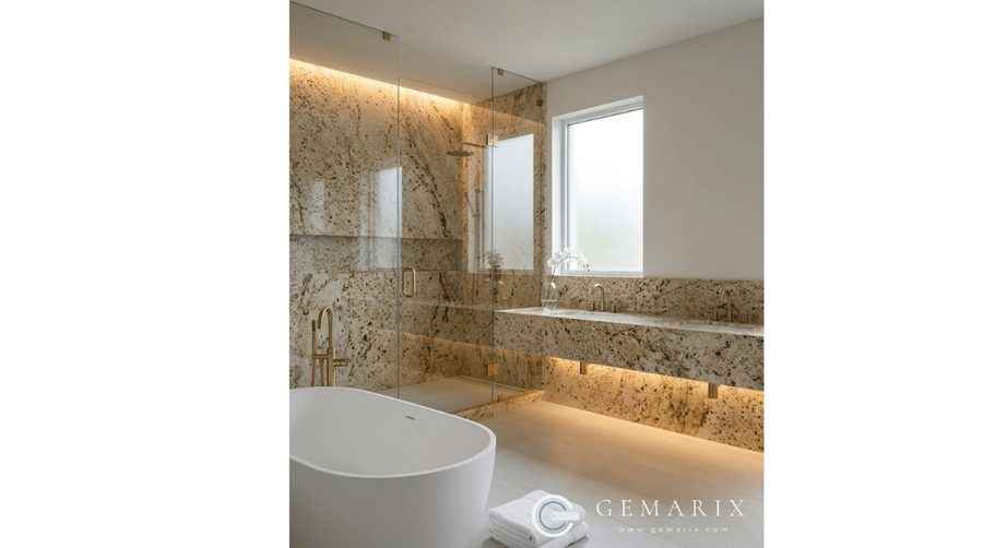 Colonial Gold Granite Bathroom Vanities