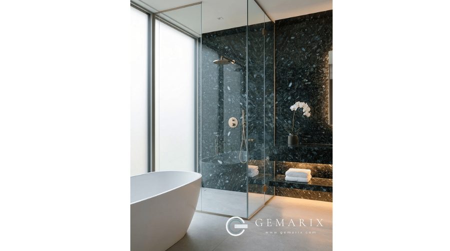 Emerald Pearl Granite Bathroom Surfaces