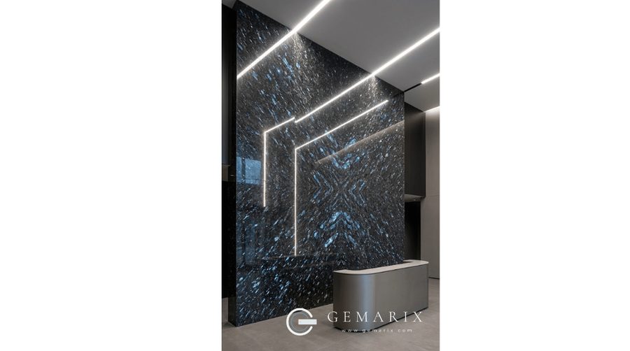 Flash Blue Granite Feature Walls