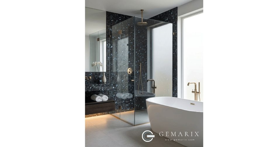 Flash Blue Granite Bathroom Surfaces