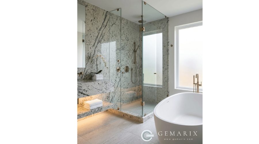 French White Granite Bathroom Vanities