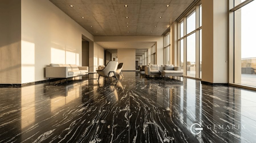 Fusion Black Granite Flooring