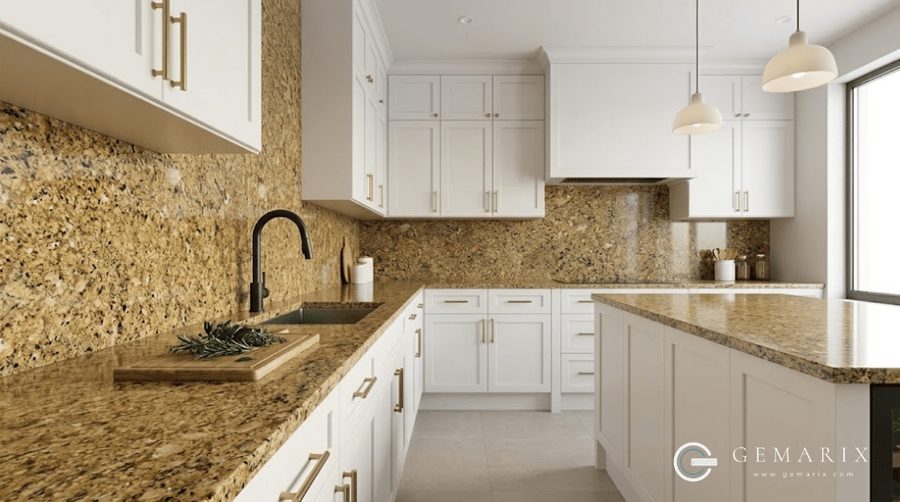 Ghibli Gold Granite Kitchen Countertops