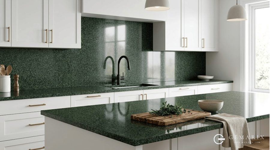 Hassan Green Granite Kitchen Countertops