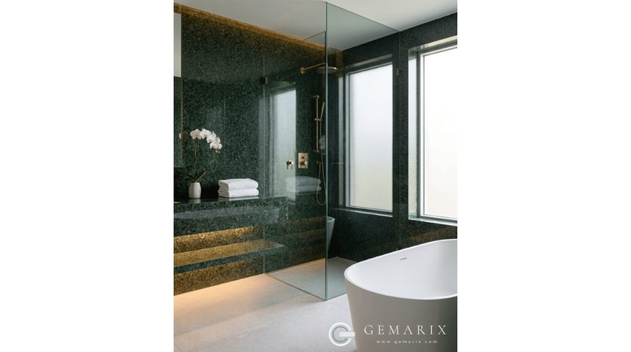 Hassan Green Granite Bathroom Surfaces
