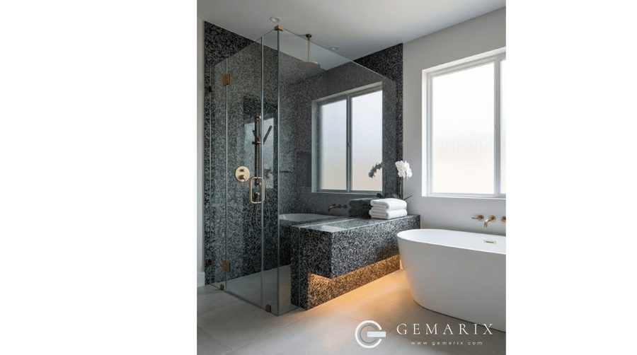 Impala Black Granite Bathroom Surfaces