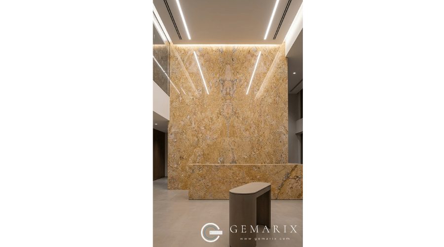 Imperial Gold Granite Feature Walls