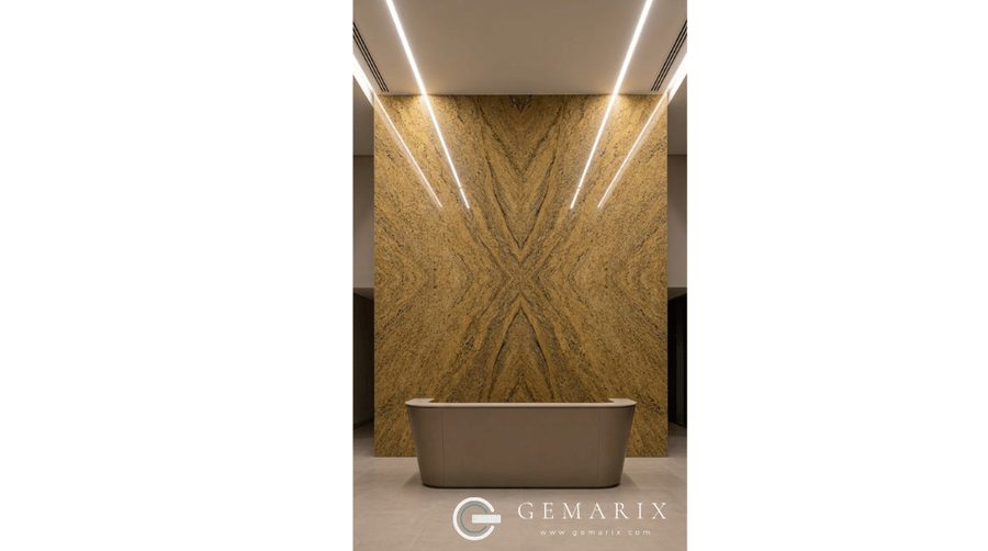 Inkas Gold Granite Feature Walls