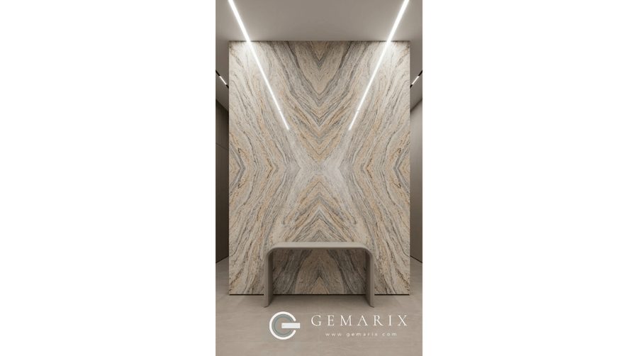 Ivory Brown Granite Wall Cladding