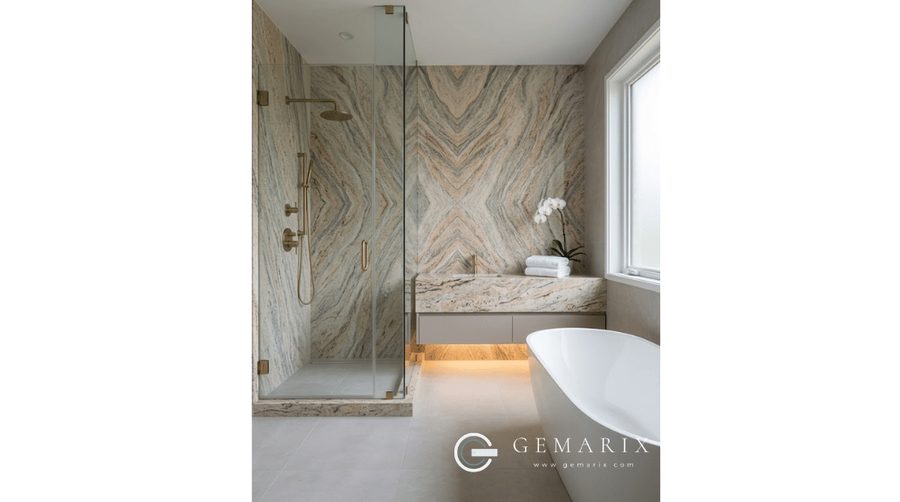 Ivory Brown Granite Bathroom Vanities