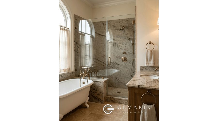 Jubilee Grey Granite Bathroom Surfaces