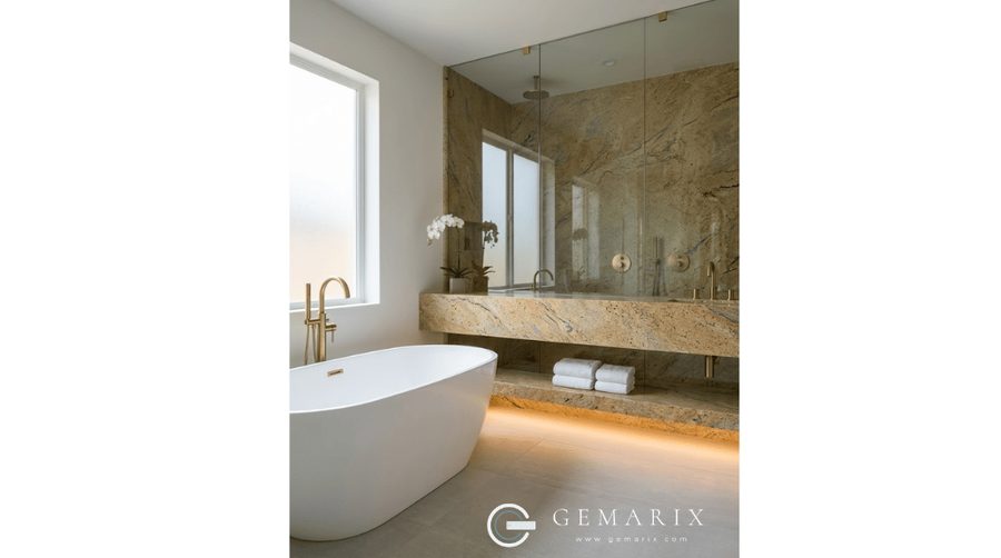 Kashmir Gold Granite Bathroom Vanities