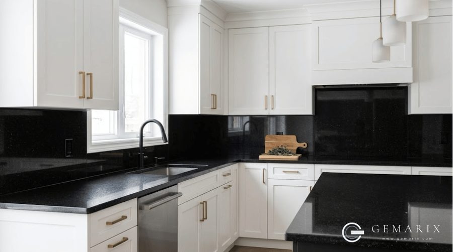 Khammam Black Granite Kitchen Countertops