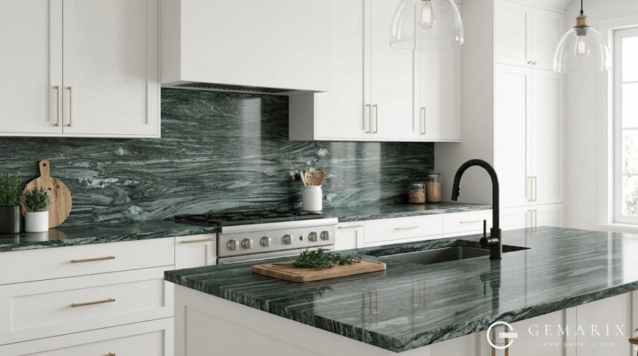 Kuppam Green Granite Kitchen Countertops