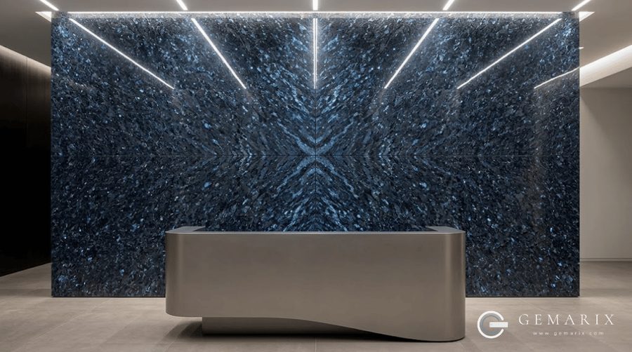 Labrador Blue Granite Feature Walls