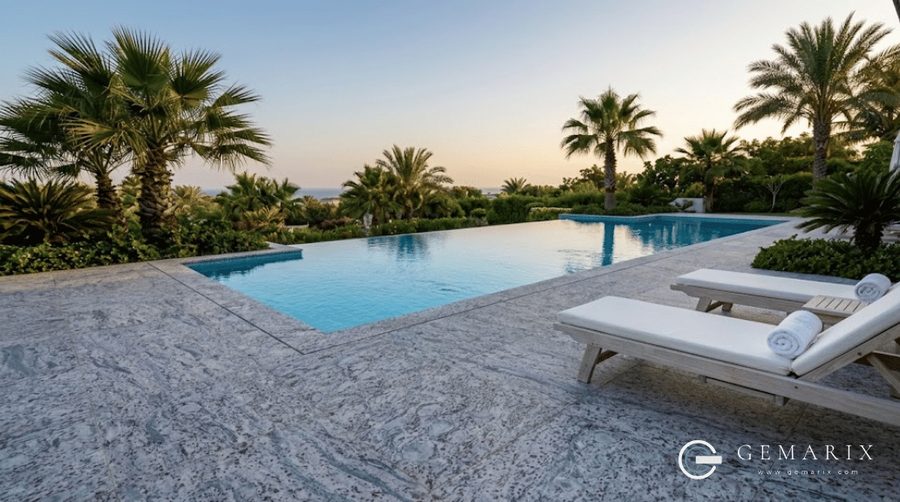 Lavender Blue Granite Exterior Applications