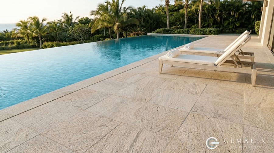 Millennium Cream Granite Exterior Paving