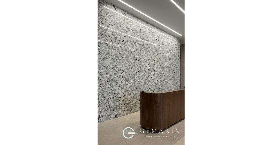 Moon White Granite Wall Cladding