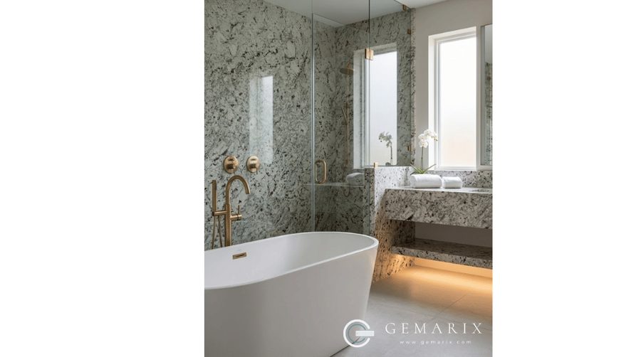 Moon White Granite Bathroom Vanities