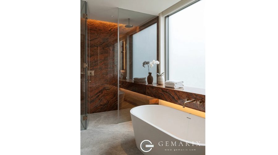 Red Multi Granite Bathroom Vanities