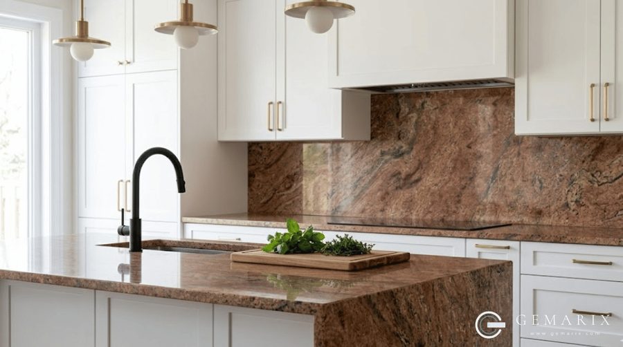 Rosewood Granite Kitchen Countertops