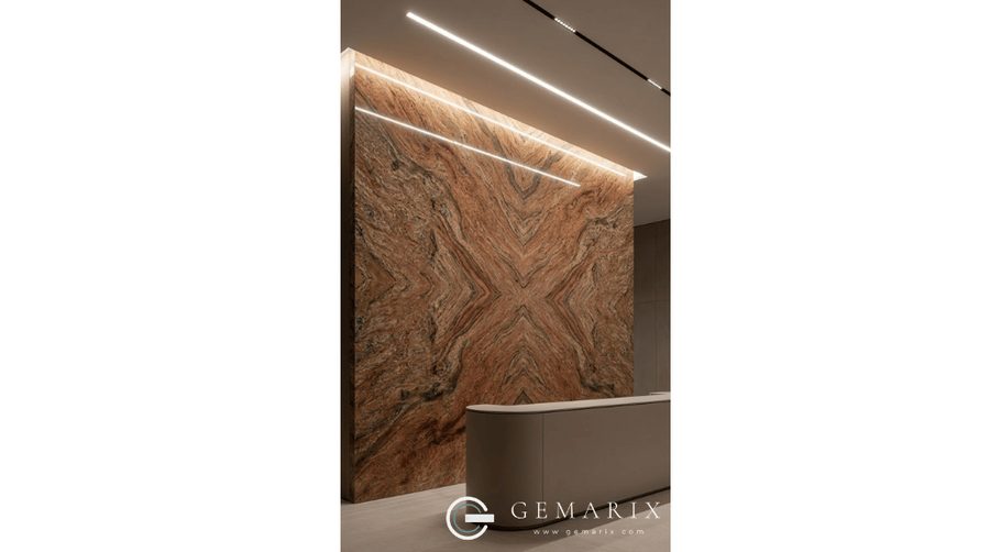 Rosewood Granite Feature Walls