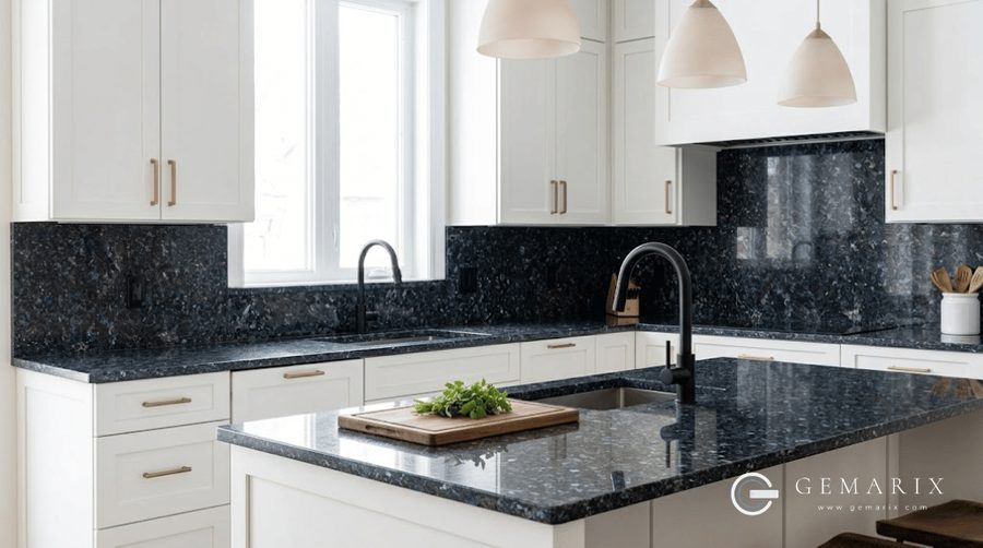 Sapphire Blue Granite Luxury Countertops
