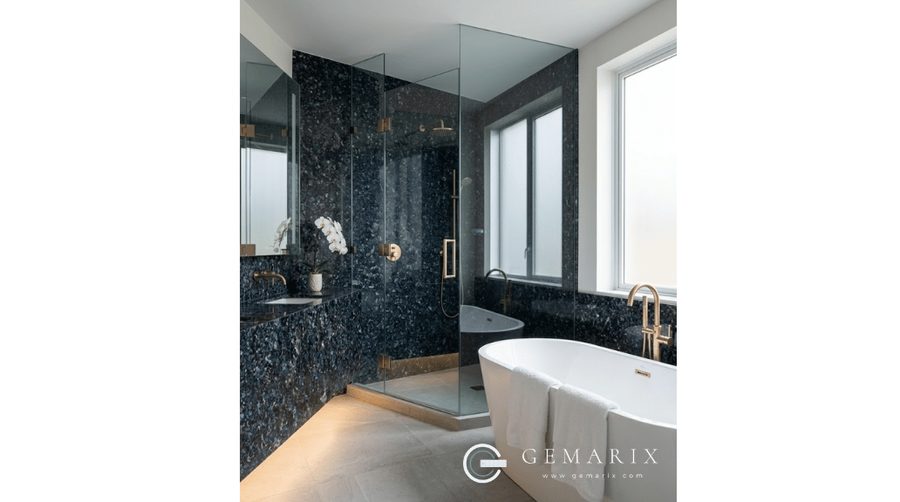 Sapphire Blue Granite Bathroom Surfaces