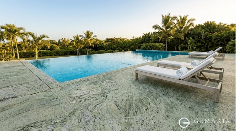 Surf Green Granite Exterior Facades