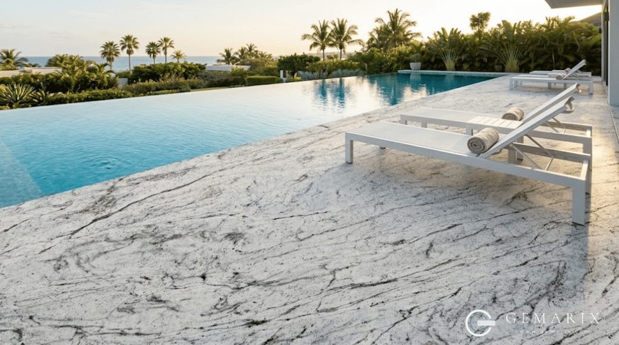 Thunder White Granite Exterior Cladding