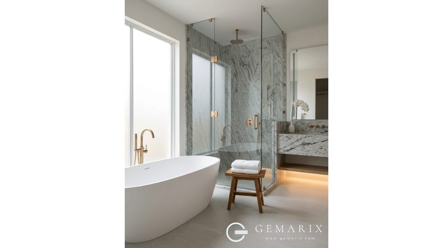 Thunder White Granite Bathroom Vanities