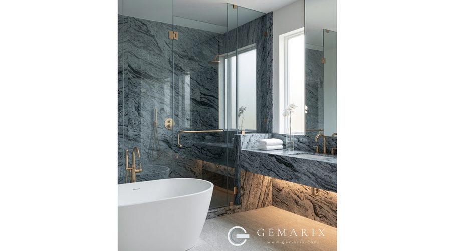 Vizag Blue Granite Bathroom Surfaces
