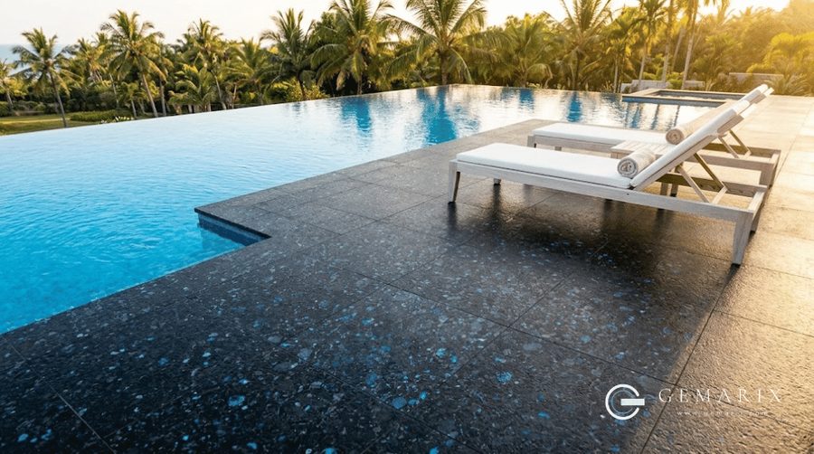 Volga Blue Granite Exterior Applications