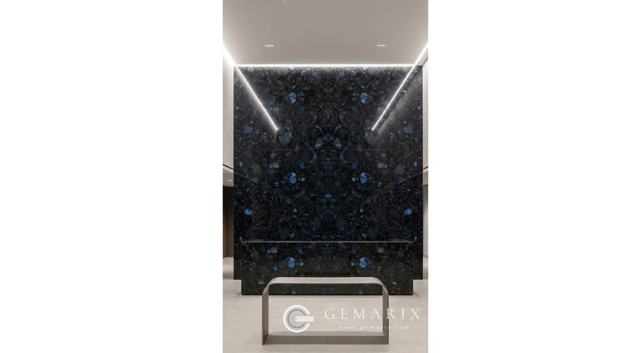 Volga Blue Granite Feature Walls