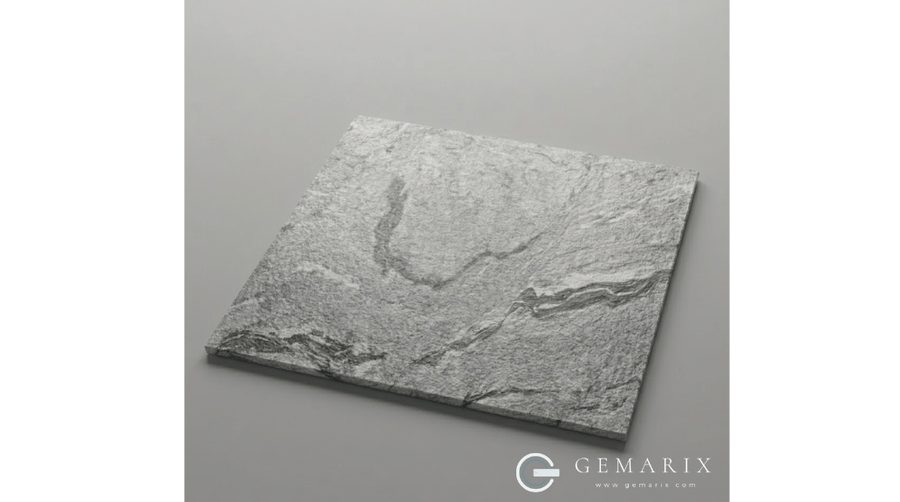 Aspen White Granite Leathered finish