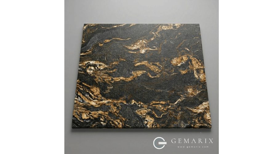 Fusion Black Granite 2 Leathered finish