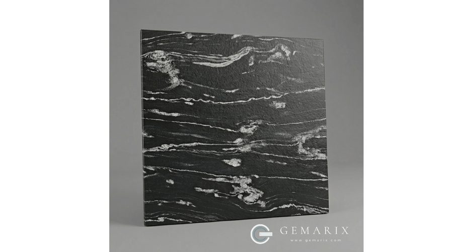 Fusion Black Granite Leathered finish
