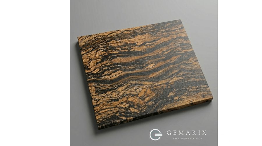 Fusion Gold Granite Leathered finish