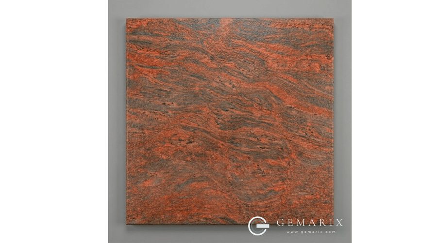 Red Multi Granite Leathered finish