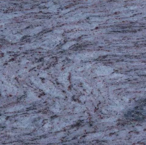 Vizag Blue granite slab showing blue-grey swirling movement &mdash; Gemarix