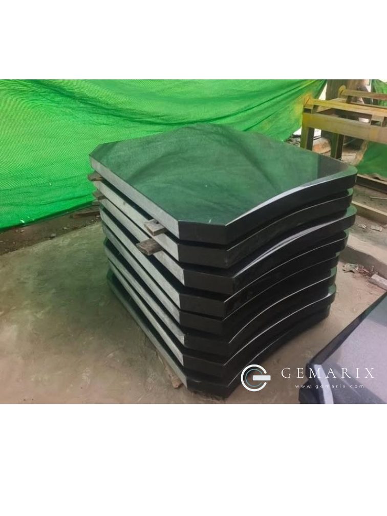 Green Granite Ledger Stack